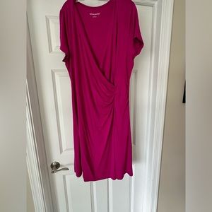 Soft surroundings Hyannis magenta dress 1x